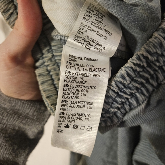 Quiksilver Corduroy Slate Blue Pants - Picture 4 of 5